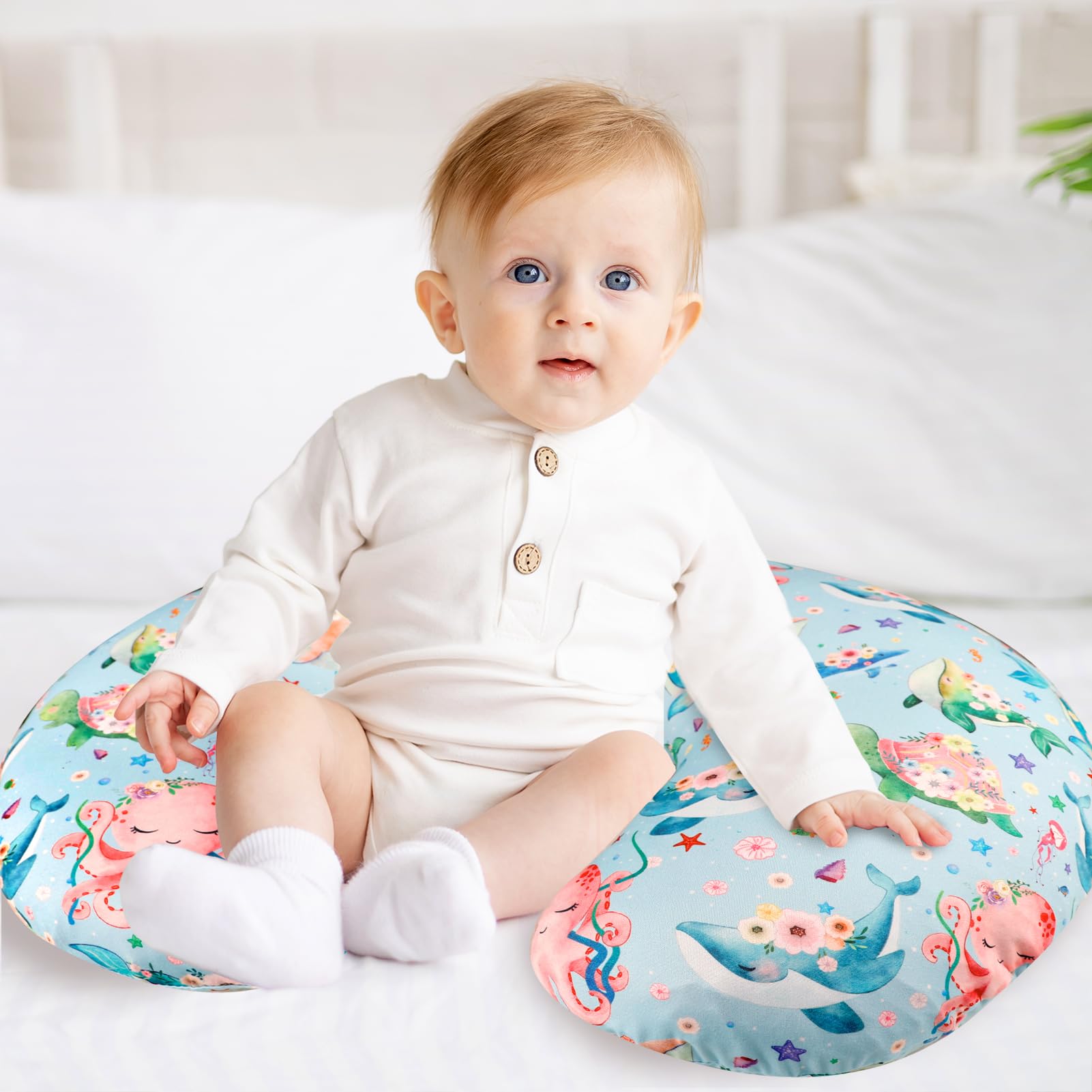 DILIMI nursing pillow cover baby-friendly design ensures gentle touch on skin
