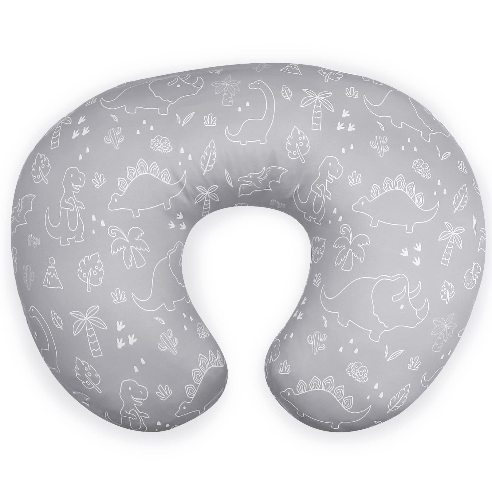 DILIMI nursing pillow cover with dinosaur pattern for cozy feeding moments