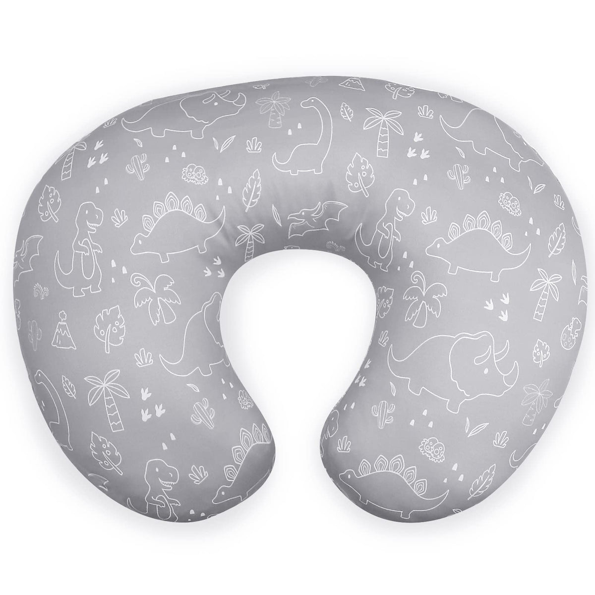 DILIMI nursing pillow cover with dinosaur pattern for cozy feeding moments