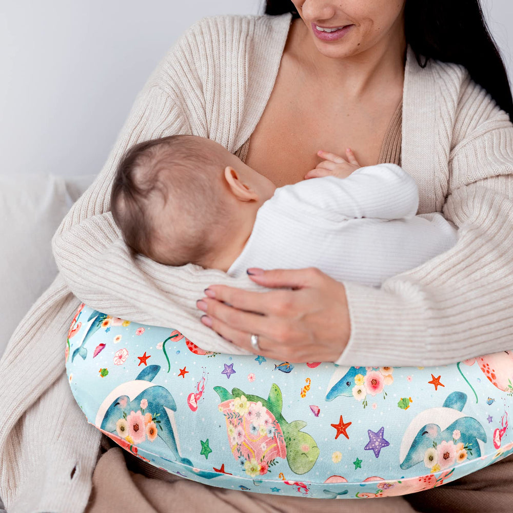 DILIMI nursing pillow cover gift-ready packaging for baby showers