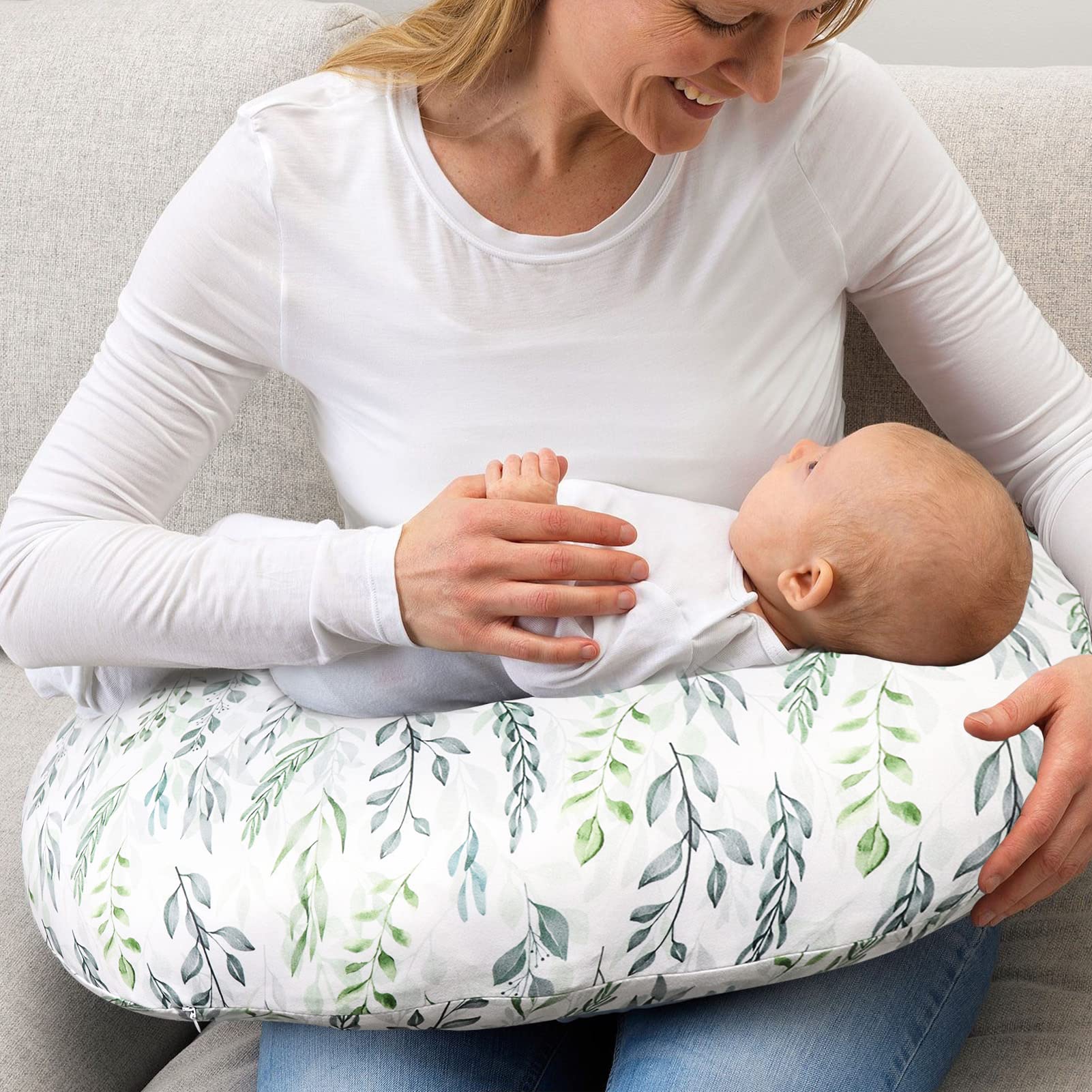 DILIMI gift-ready nursing pillow cover ideal for baby registries and showers.