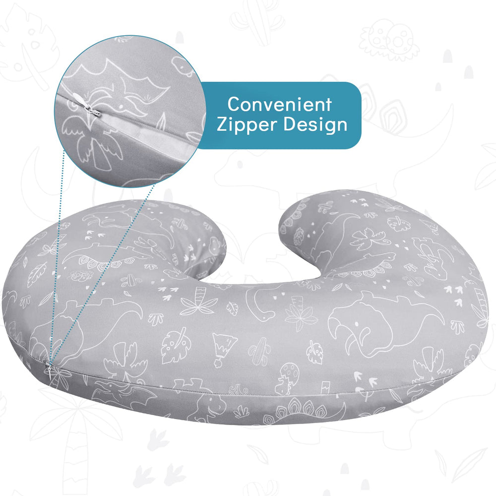 DILIMI pillow cover with invisible zipper for baby-safe removal