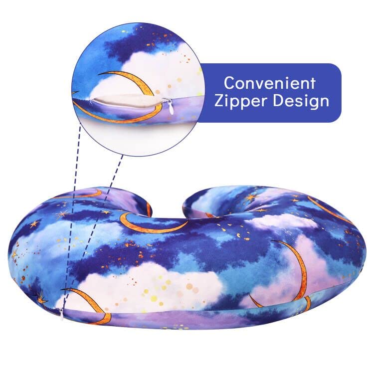 DILIMI nursing pillow cover features an invisible zipper for safe, smooth removal.
