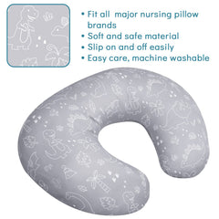 DILIMI nursing pillow cover is machine washable for quick cleaning