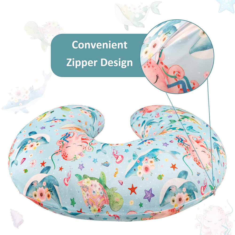 DILIMI nursing pillow cover removable and easy to machine wash for busy parents