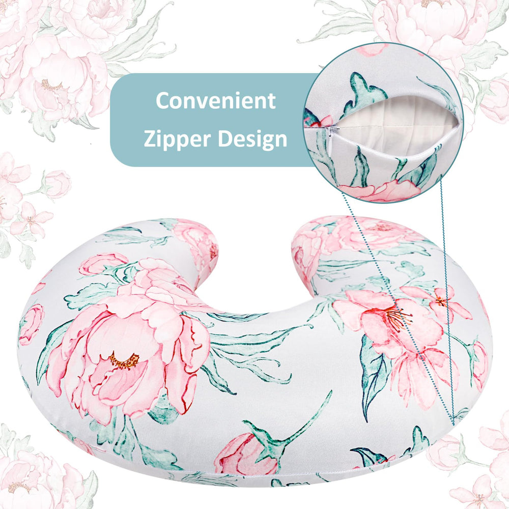 DILIMI nursing pillow cover removable slipcover simplifies cleaning after feeding.