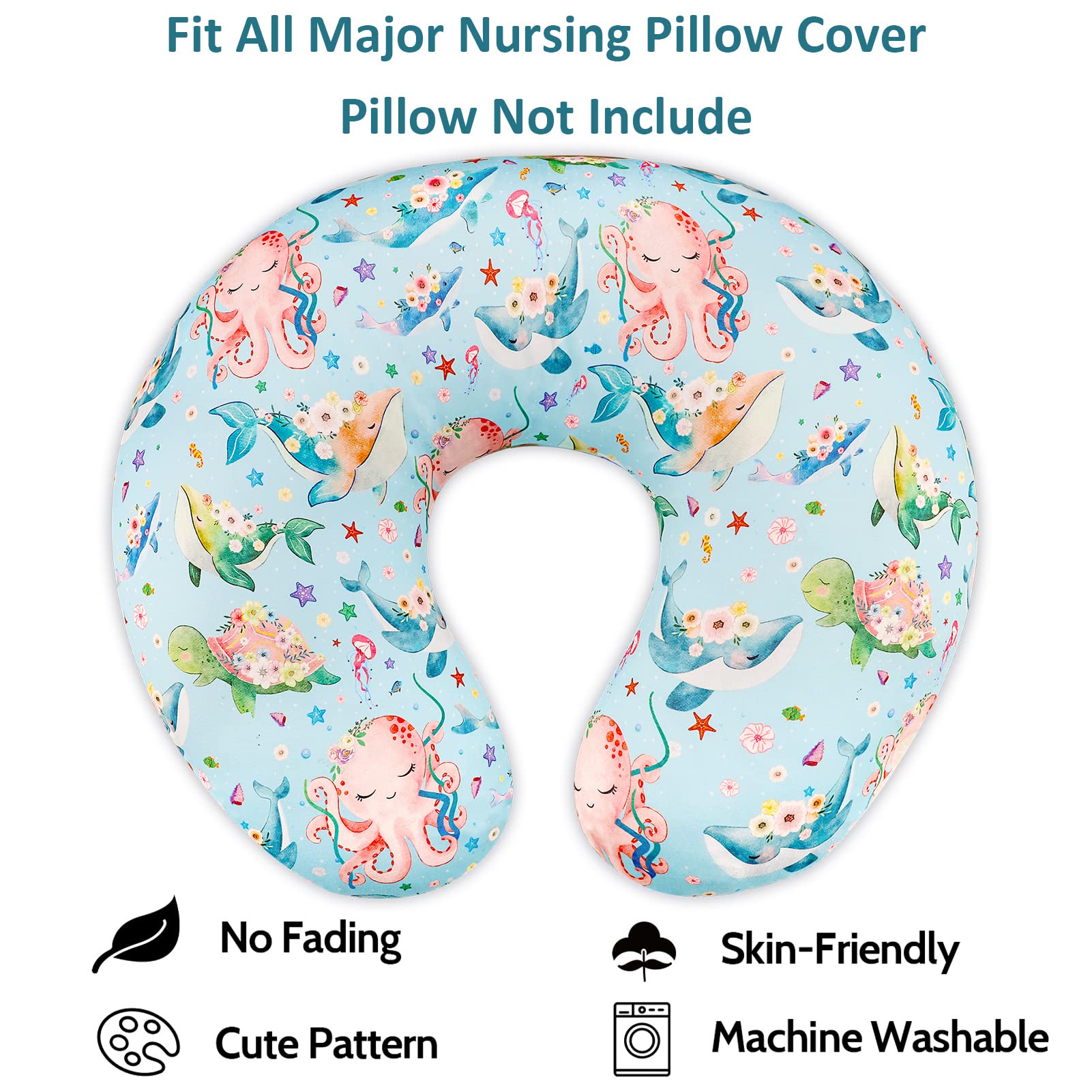 DILIMI nursing pillow cover soft polyester fabric ideal for daily baby comfort
