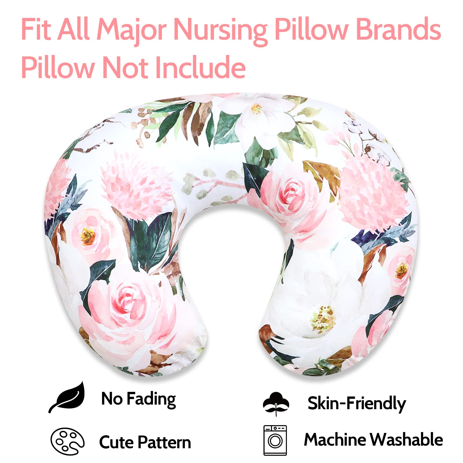 DILIMI cover featuring pink flower pattern for stylish nursery decor