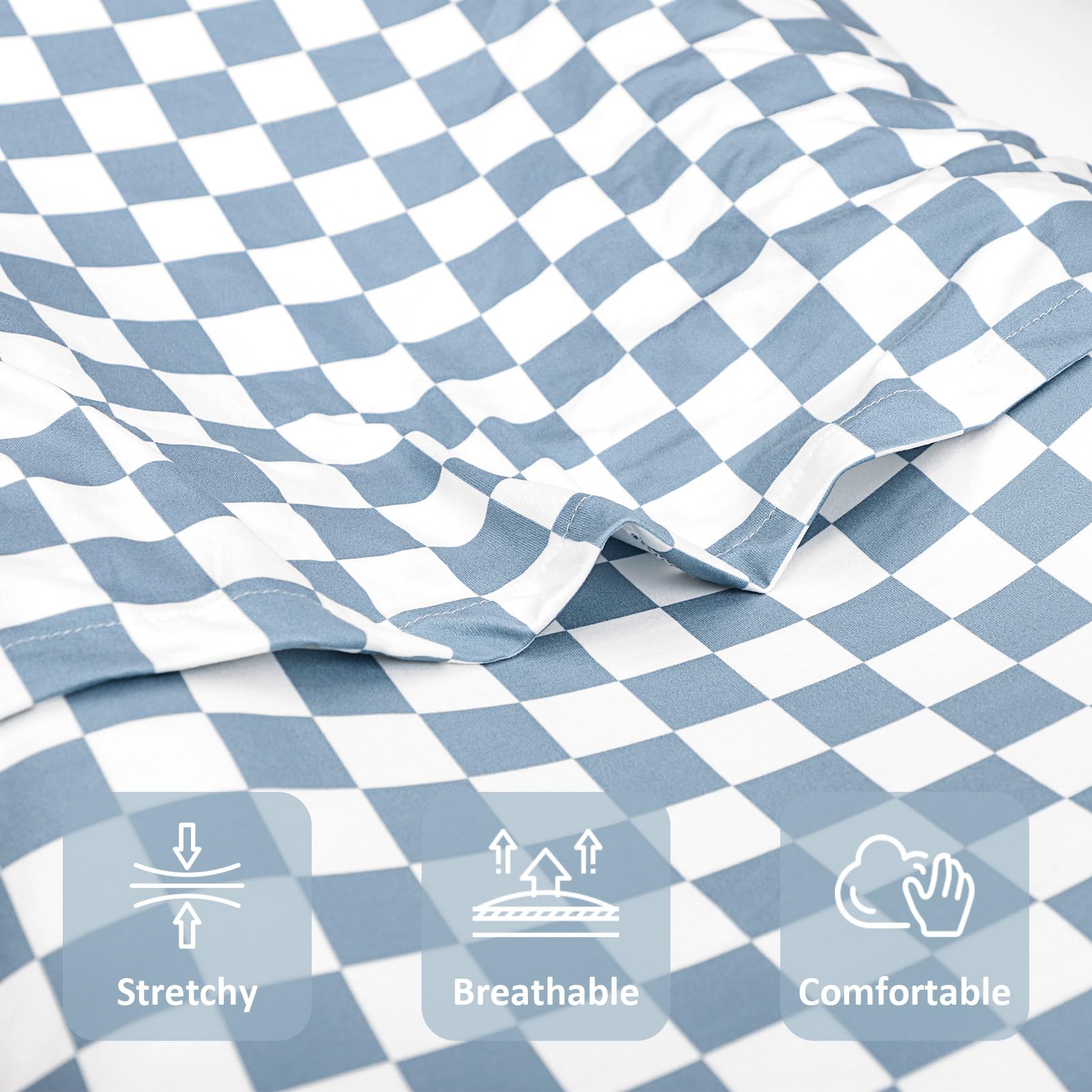 DILIMI removable slipcover shows envelope closure to protect baby's skin and simplify changes.