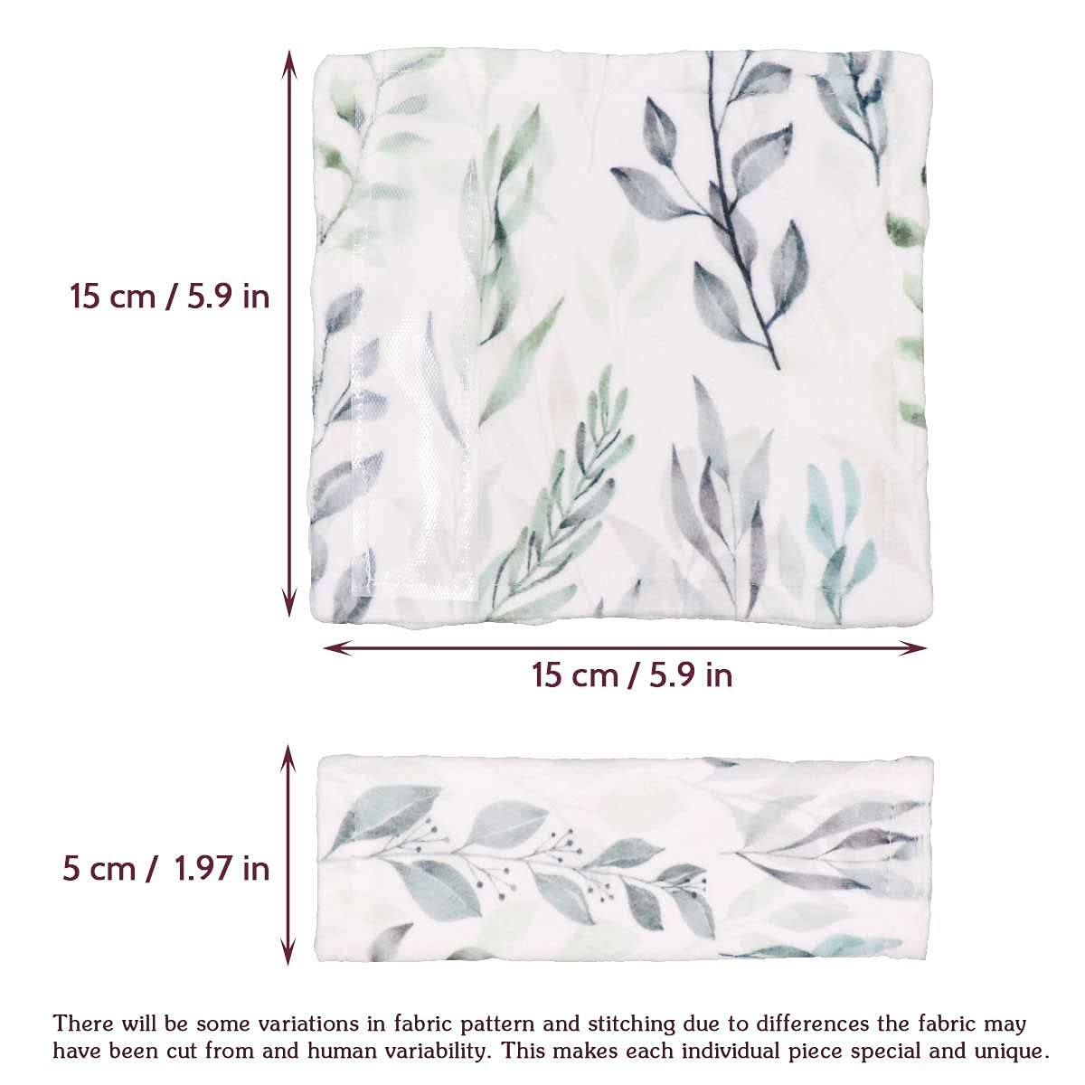 DILIMI seat belt cover cushion with leaf print supports longer trips