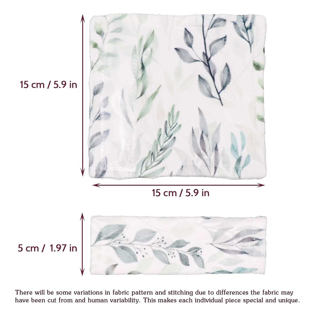 DILIMI seat belt cover cushion with leaf print supports longer trips