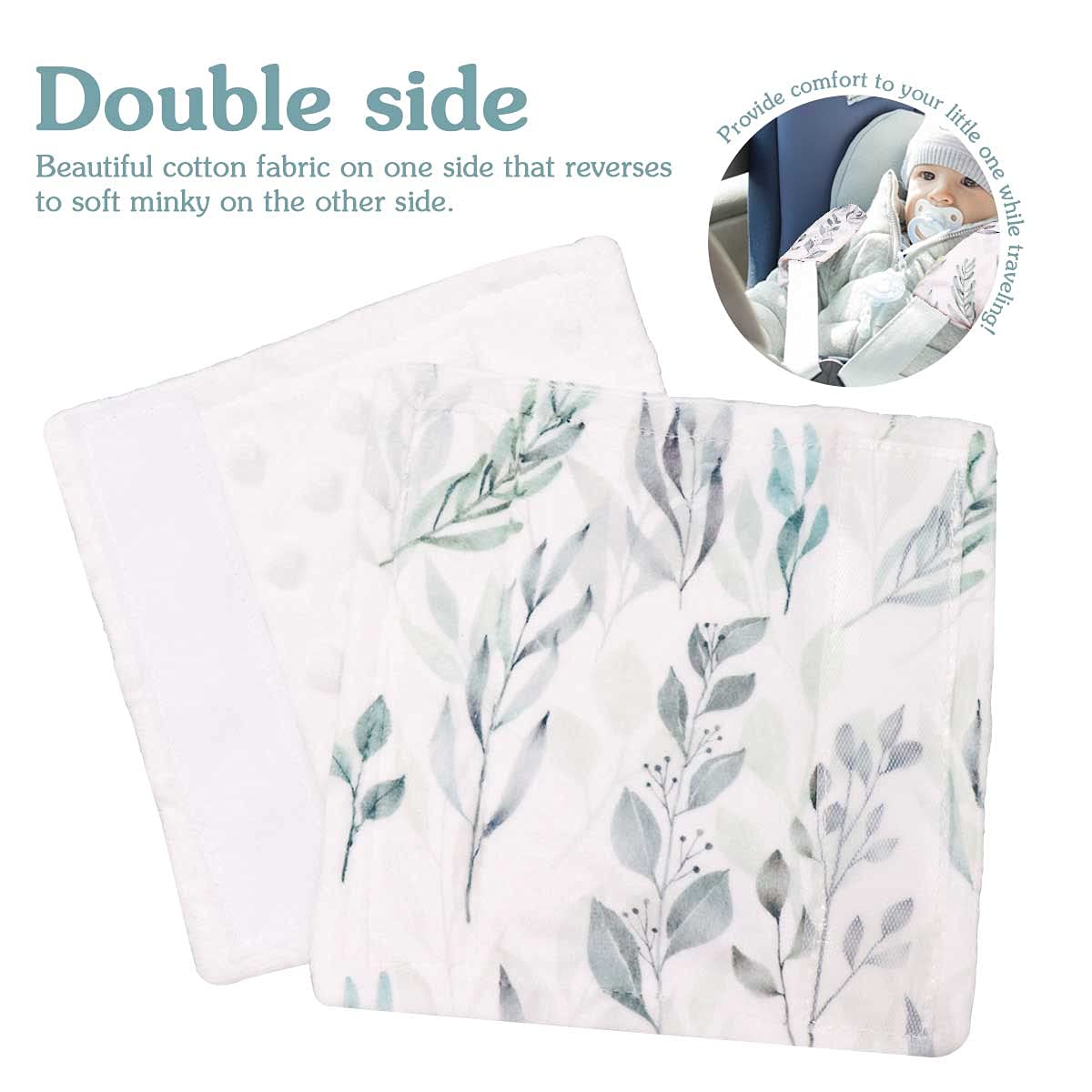 DILIMI stroller belt cover with leaf pattern keeps fabrics clean