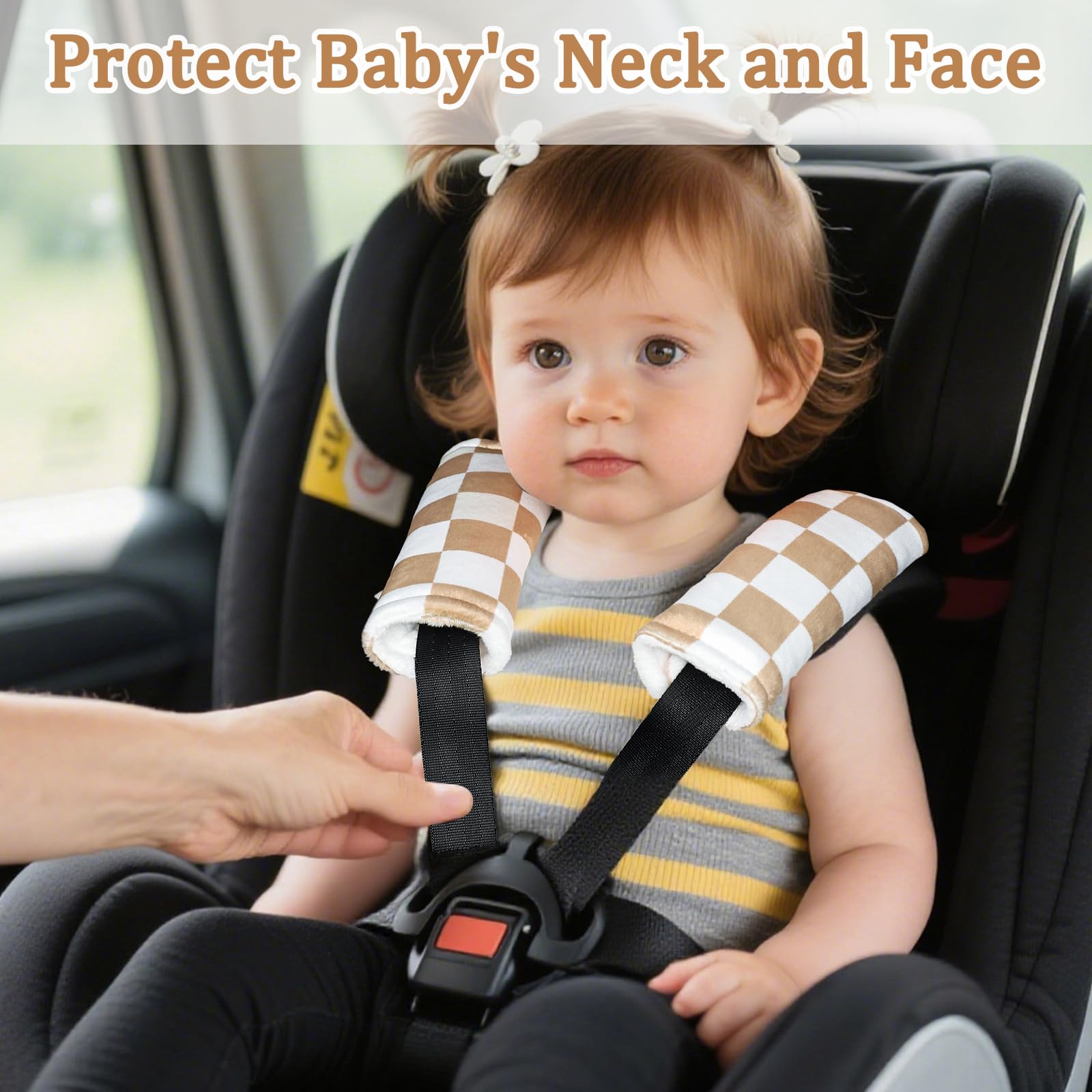DILIMI sweat-absorption soft minky pad reduces moisture during long trips