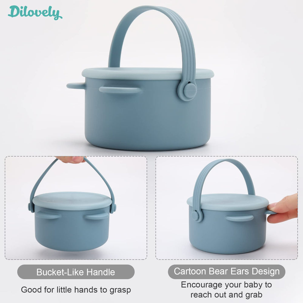 Dilovely dust-proof lid preserves freshness during travel and outings.