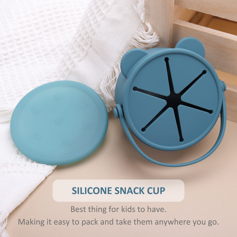 Dilovely toddler snack cups with handles for simple grabbing