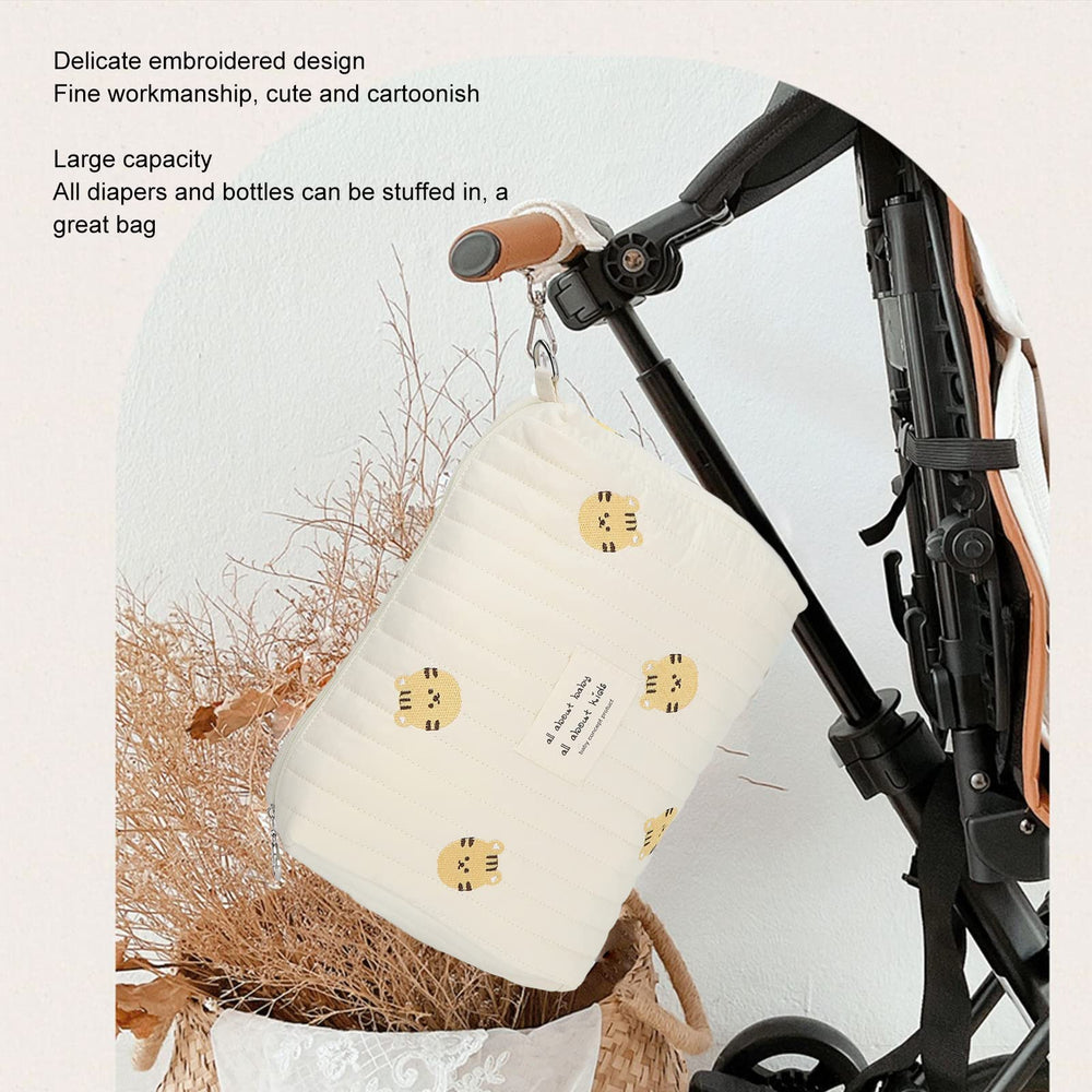 Dilwe Diaper Bag Organizing Pouch cotton material soft and durable