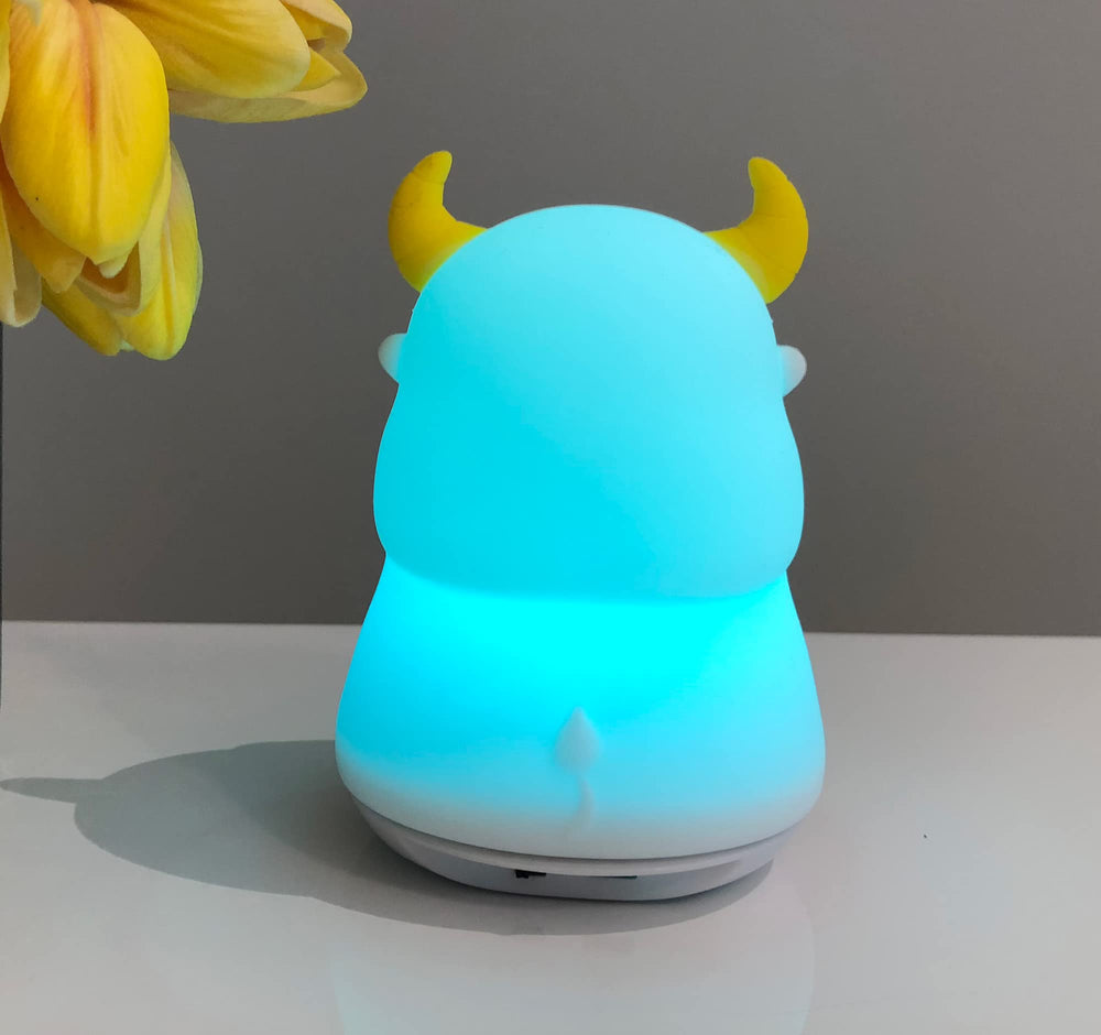 Dimanito cow night light touch-control for easy color switching.