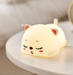 Dimanito LED night light for nursery offers color options with simple touch control.