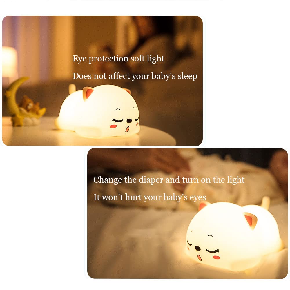 Dimanito rechargeable night light lasts up to 10 hours per charge.