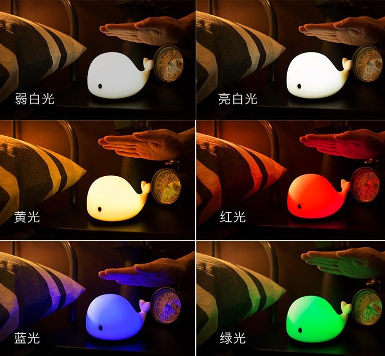 Dimanito silicone night light close-up shows safe, BPA-free material easy to clean.