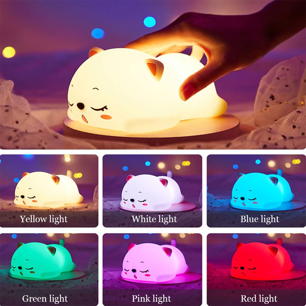 Dimanito soft-touch silicone lamp brings a gentle bedside glow.