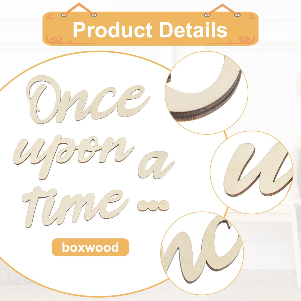 Dimeho Once Upon a Time sign packaging highlights easy DIY setup.