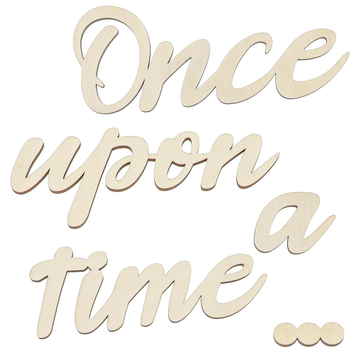 Dimeho Once Upon a Time wall sign for nursery decor and reading nook.