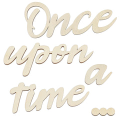 Dimeho Once Upon a Time wall sign for nursery decor and reading nook.