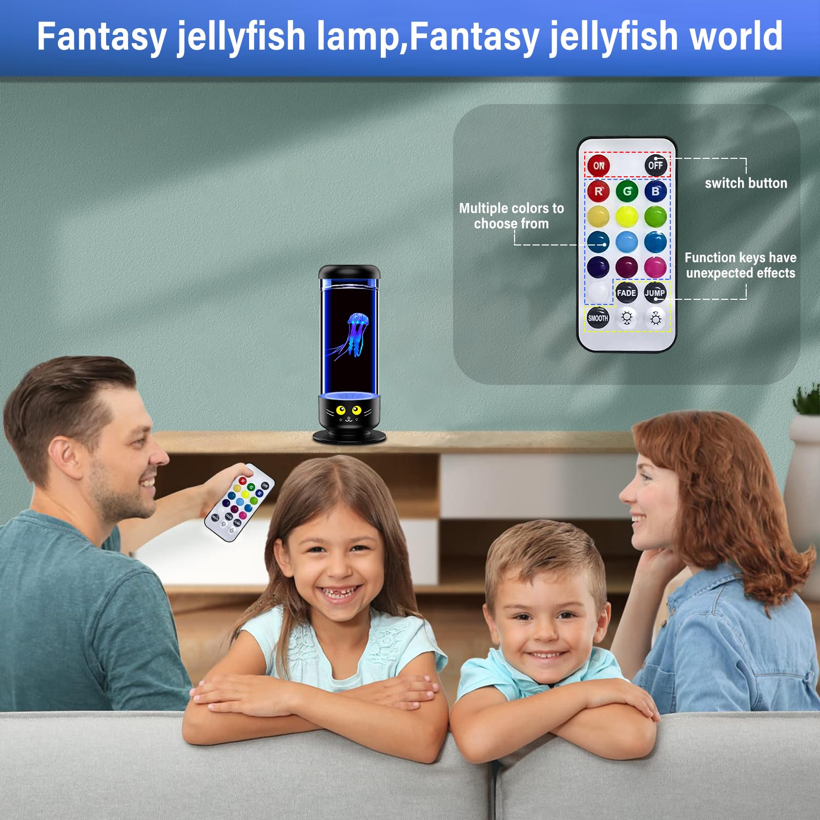 Dimind Demi jellyfish lamp whisper-quiet motor for sleep and focus.