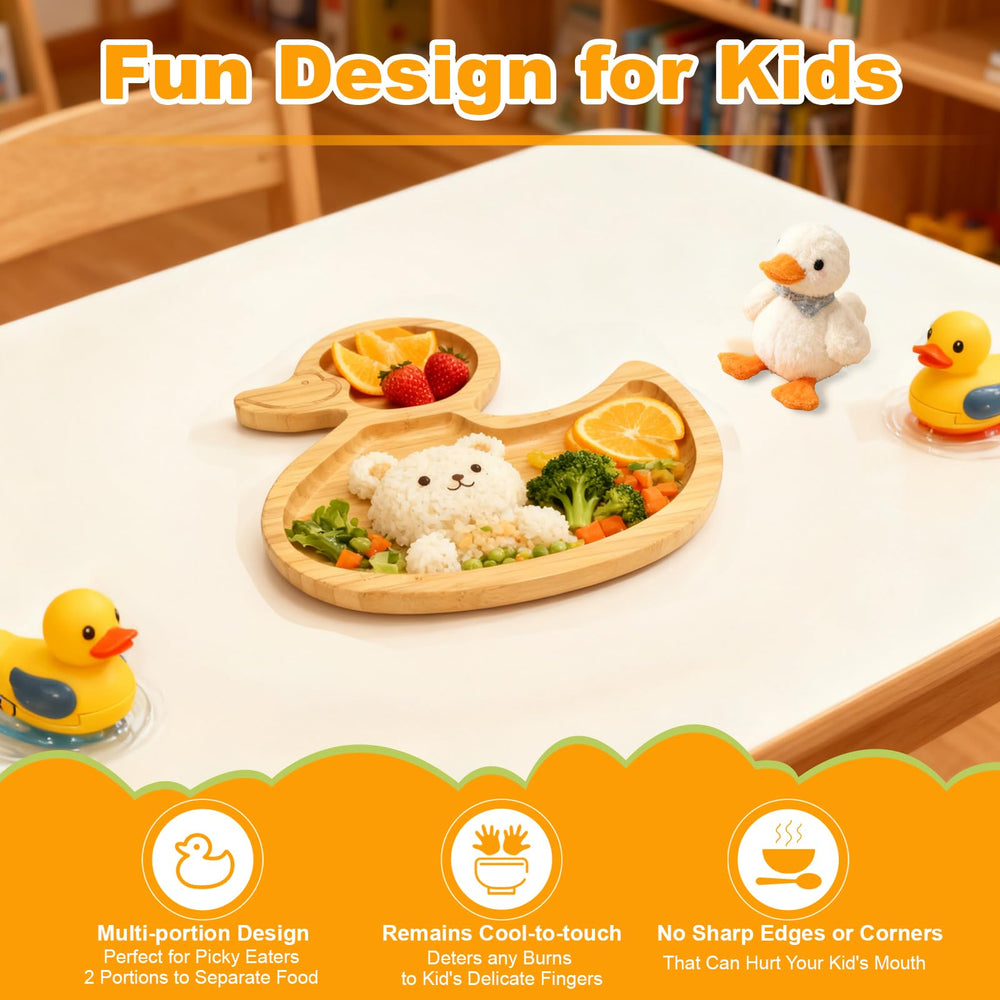 DinePlay snack or dinner plate suits growing toddlers for versatile meals.