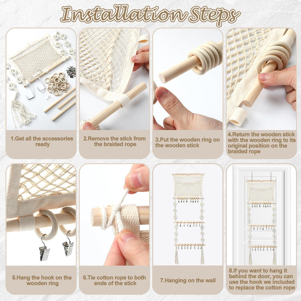 Dingion storage mesh bag design stores small hairpins and accessories neatly