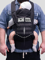 Dinictis Tactical lightweight military style carrier for travel