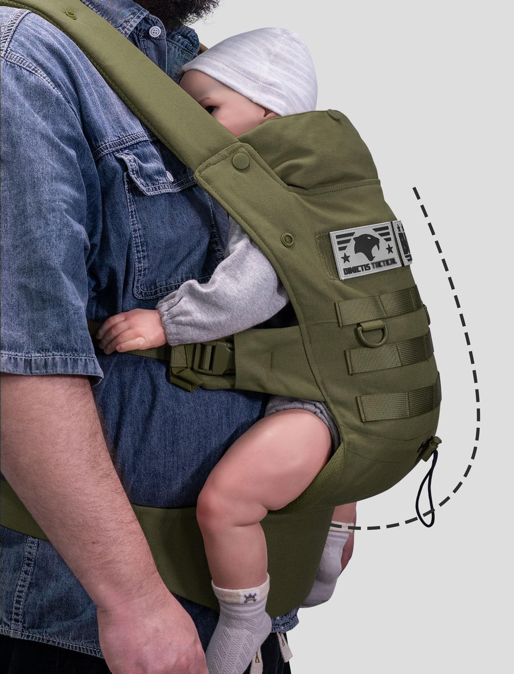 DINICTIS Tactical lumbar EVA support eases strain during long carries