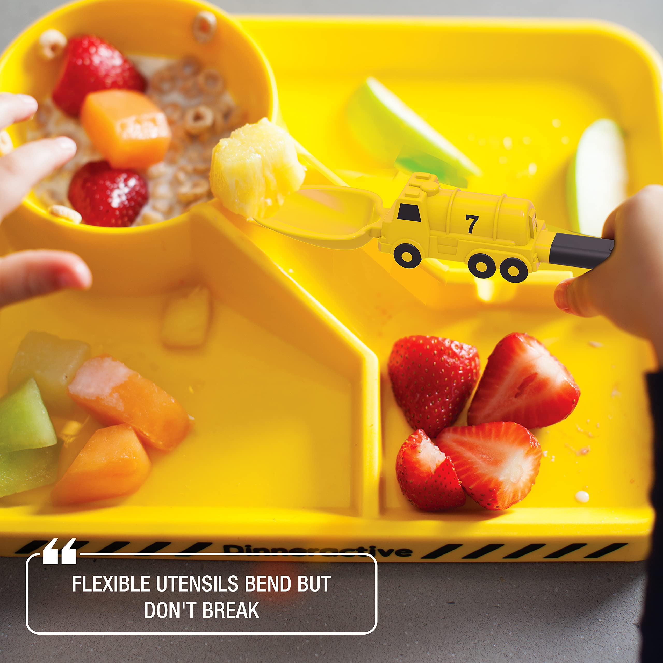 Dinneractive dishwasher-safe dinnerware for easy cleanup
