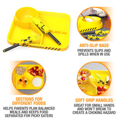 Dinneractive soft grip baby dishes fit small hands safely.