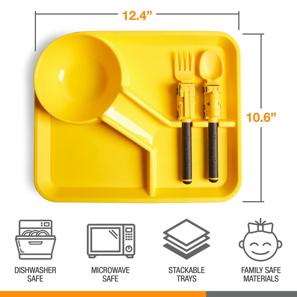 Dinneractive stackable rectangular dining set saves cupboard space