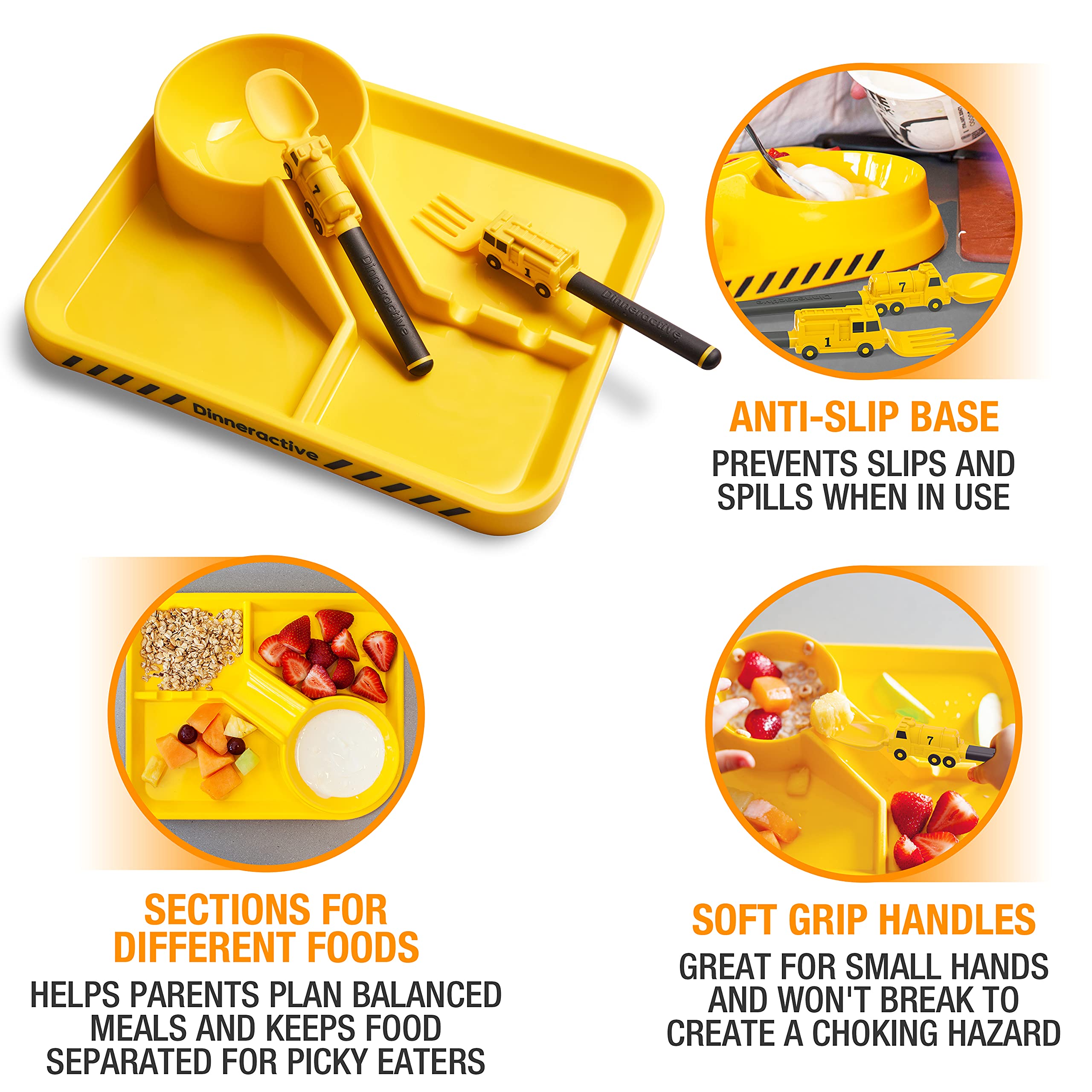 Dinneractive tanker spoon enhances fun dining and self-feeding