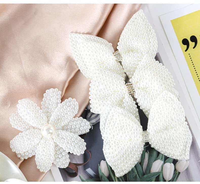 DINPREY pearl-embellished clip ideal for weddings or birthday parties