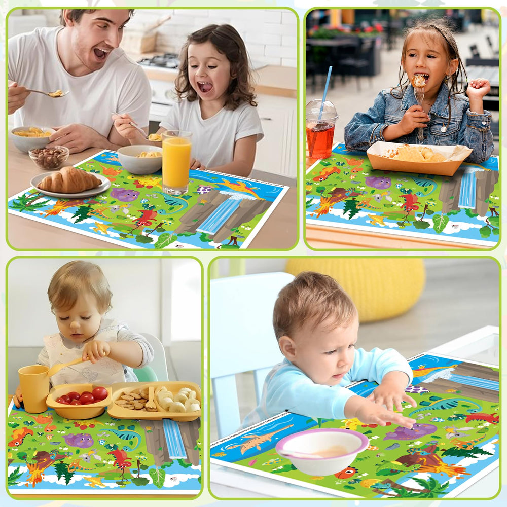 DINSUMRUG kid-friendly dinosaur mats ideal for family meals