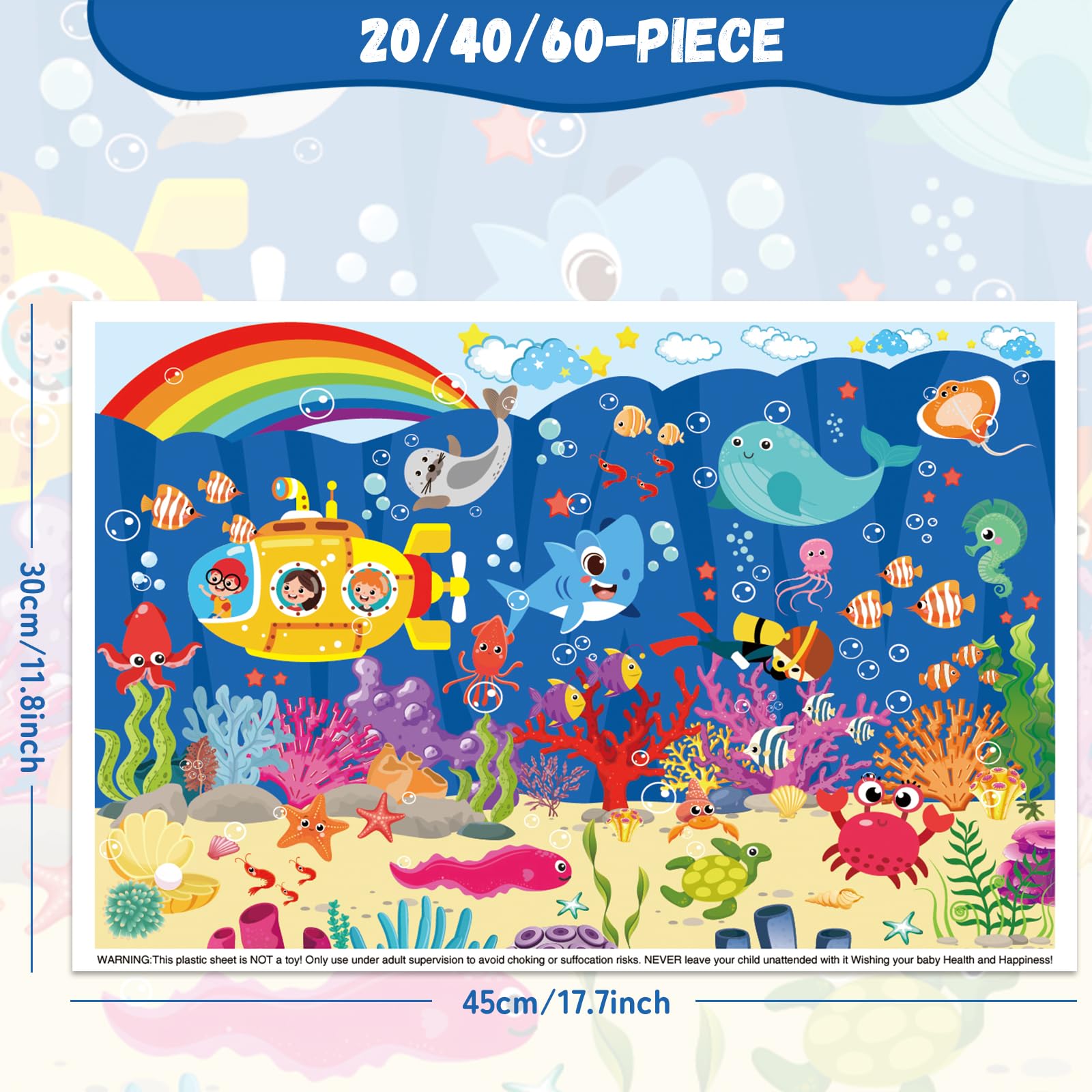 DINSUMRUG Ocean placemats ideal for on-the-go meals.