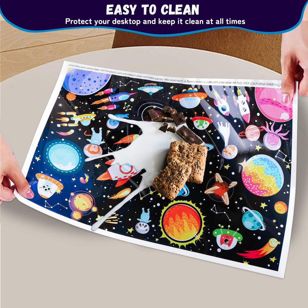 DINSUMRUG oil and water resistant mats resist spills.