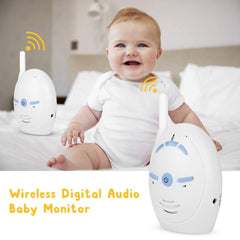 Dioche US adapter shown for reliable regional power compatibility with the baby monitor.