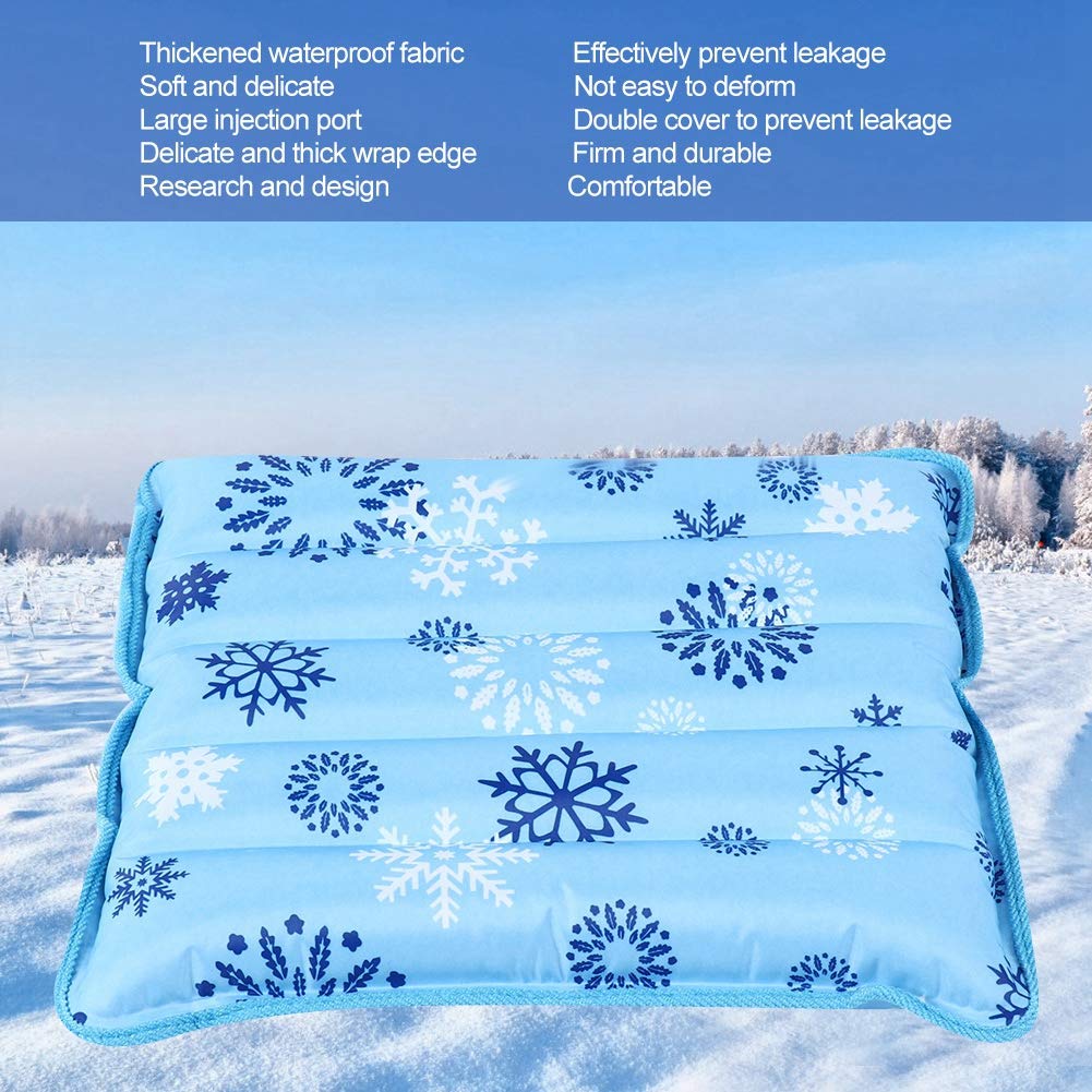 Dioche ice pillow features soft fabric for comfortable seating and lounging.