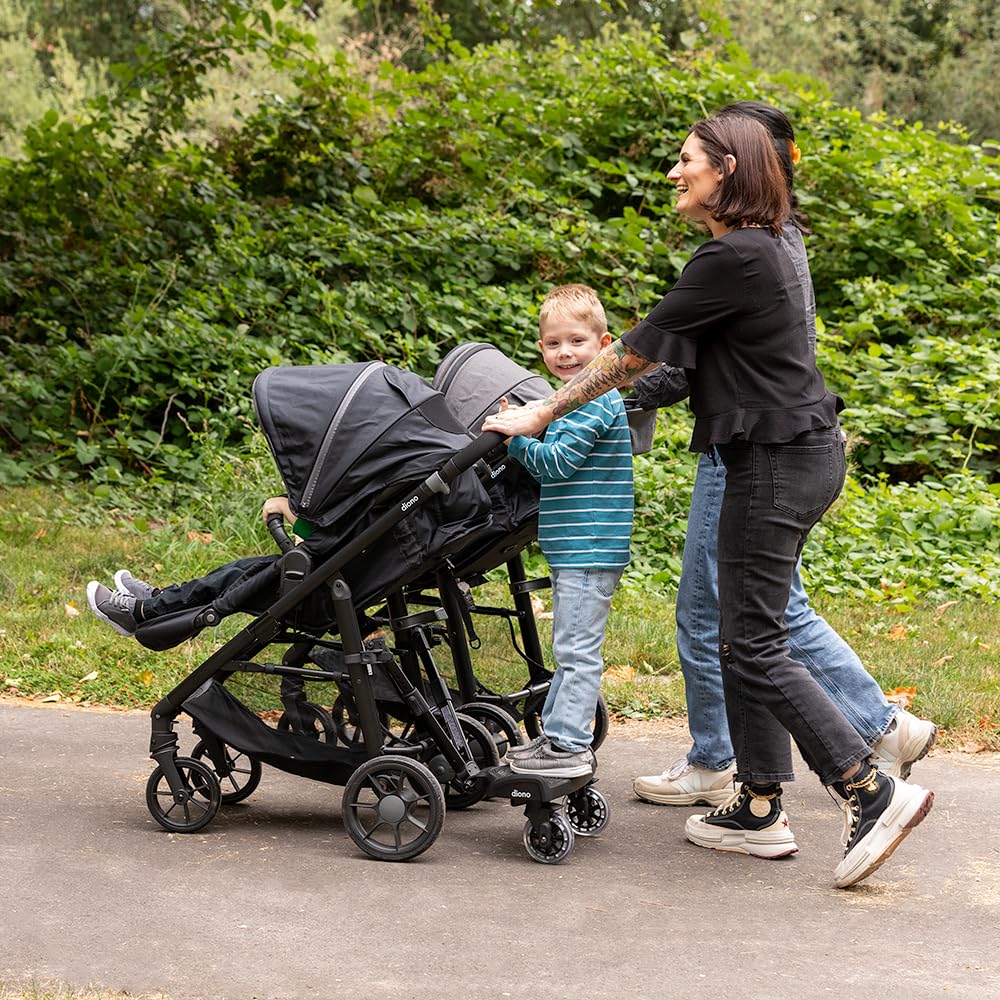 Diono Quantum4 LiteClik 30R infant seat highlighting easy, secure installation for newborns.