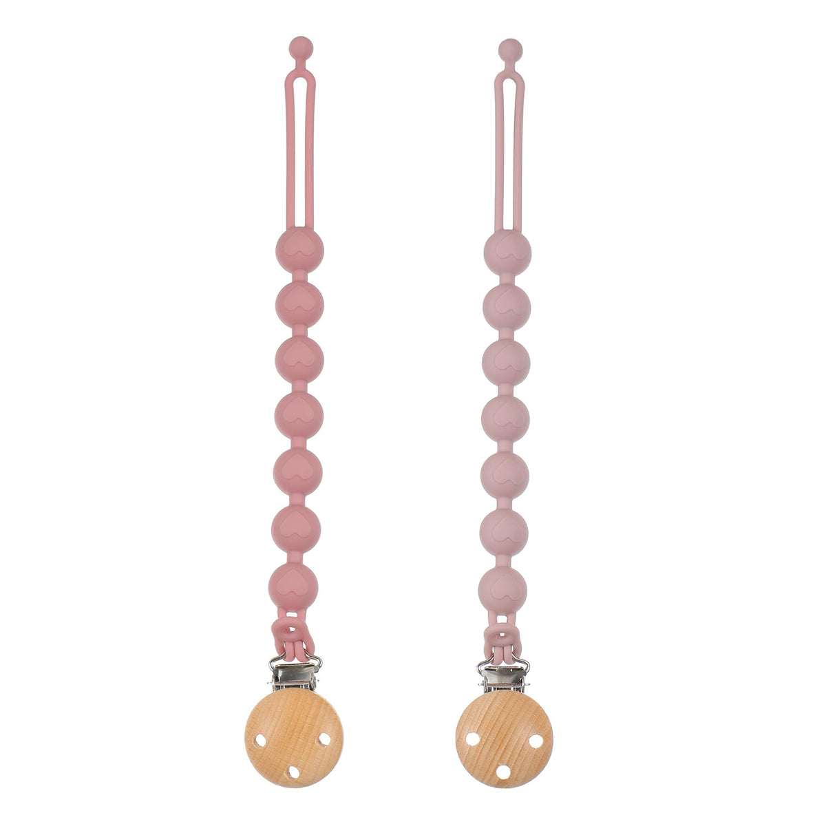 Dirbabi pacifier clip Power Rose close-up preserves pacifier cleanliness