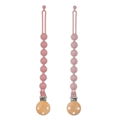 Dirbabi pacifier clip Power Rose close-up preserves pacifier cleanliness
