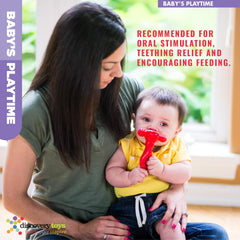 Discovery Toys BPA-free teether uses safe, non-toxic materials.