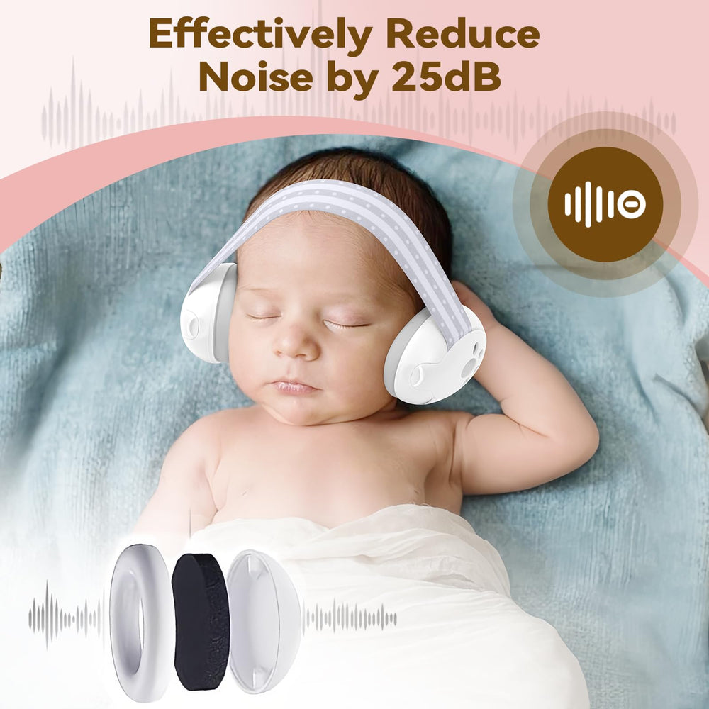 DITHIN ear muffs in folded travel case for portability