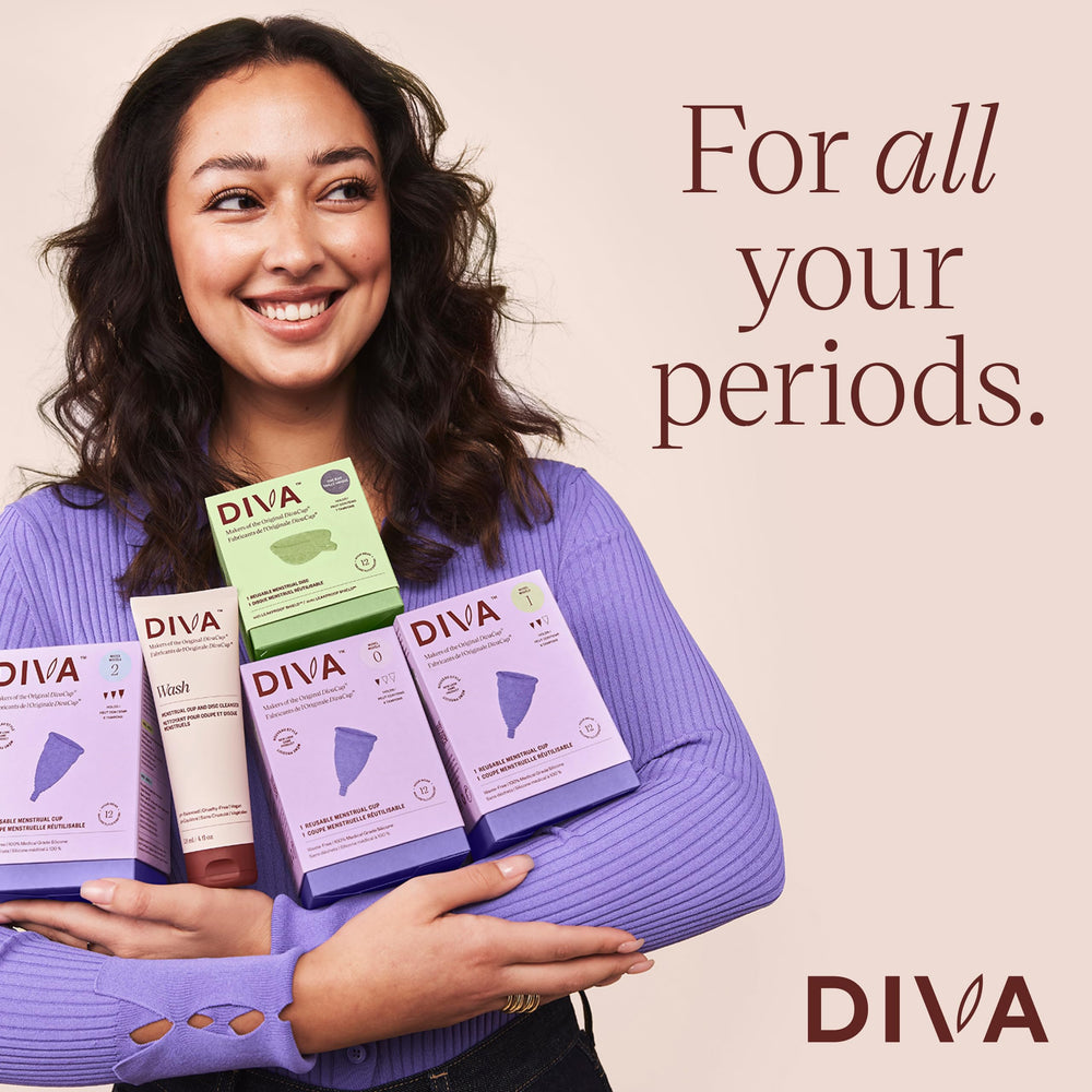 DIVA bathroom shelf setup shows the kit for easy-care routines.