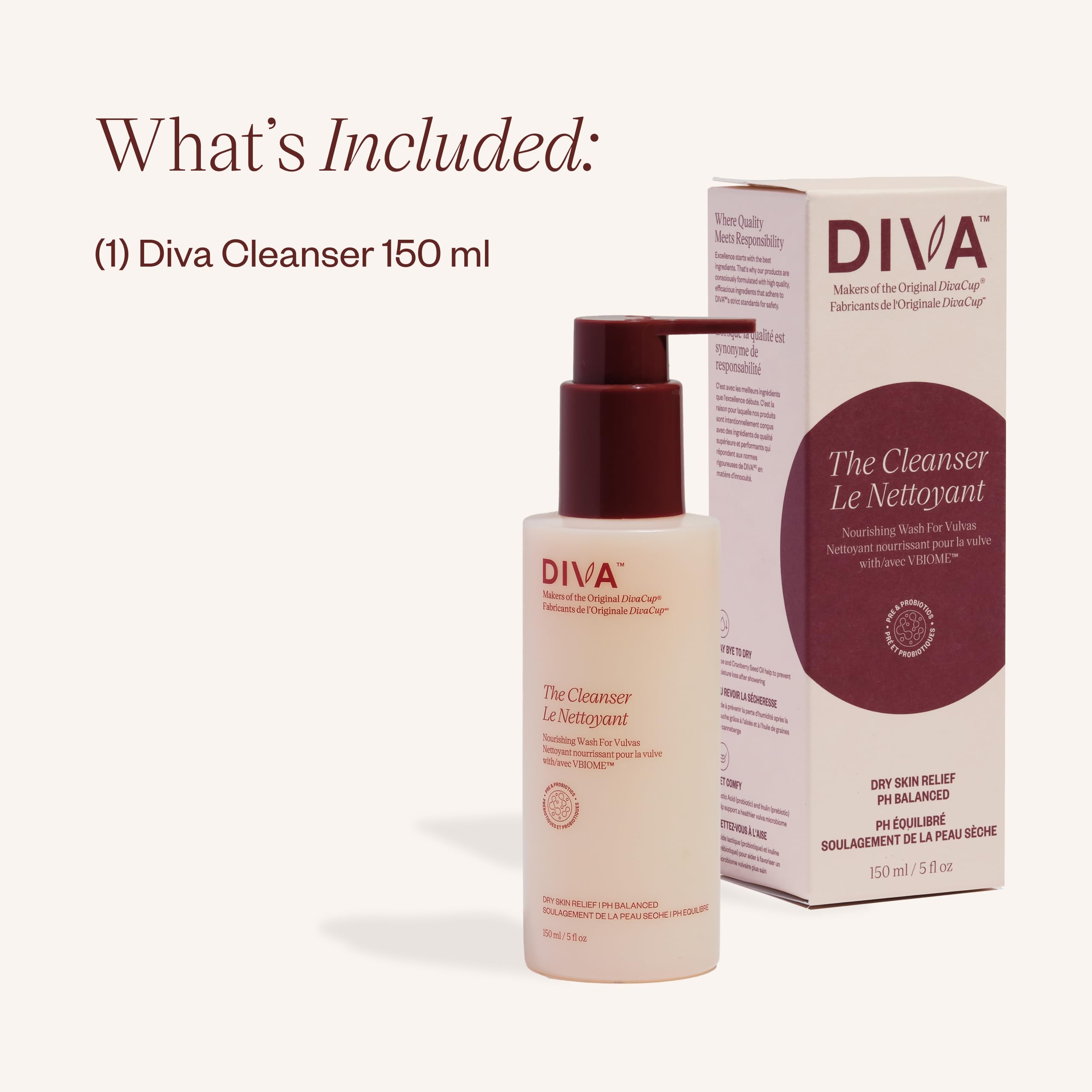 DIVA Cleanser foaming texture closeup highlights light, non-irritating formula